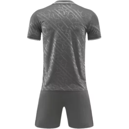 Custom Grey Soccer Uniform Kit - Image 2