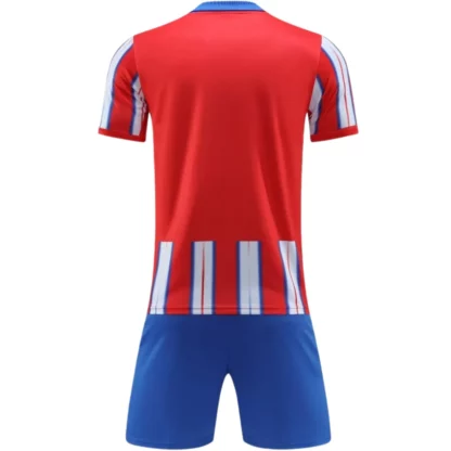 Custom Red White Soccer Uniform Kit - Image 2