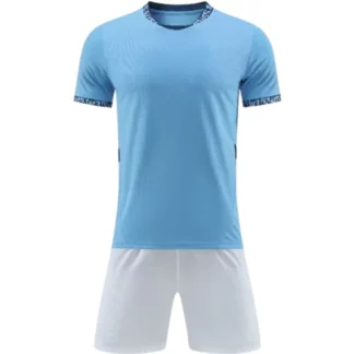 Custom Baby Blue Soccer Uniform Kit