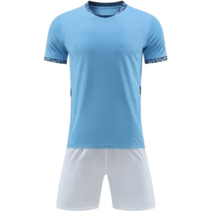 Custom Baby Blue Soccer Uniform Kit