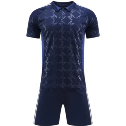 Custom Navy Blue Soccer Uniform Kit