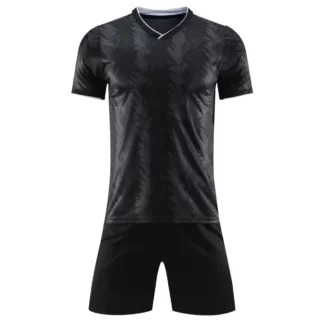 Custom Black Soccer Uniform Kit