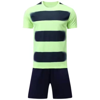 Custom Black Green Soccer Uniform Kit