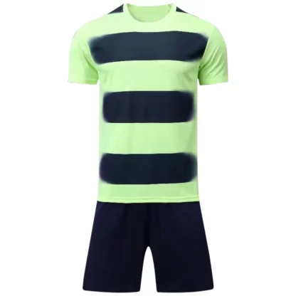Custom Black Green Soccer Uniform Kit