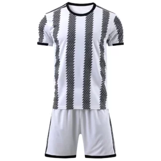 Custom Black White Soccer Uniform Kit