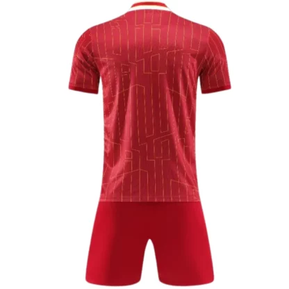 Custom Red Soccer Uniform Kit - Image 2