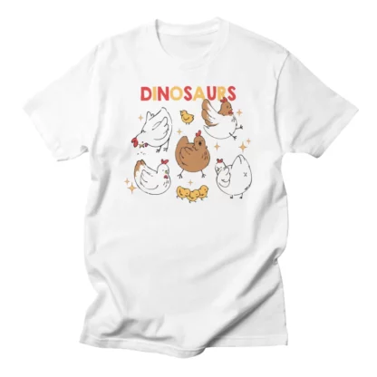 Dinosaurs - Chicken Funny T-Shirt