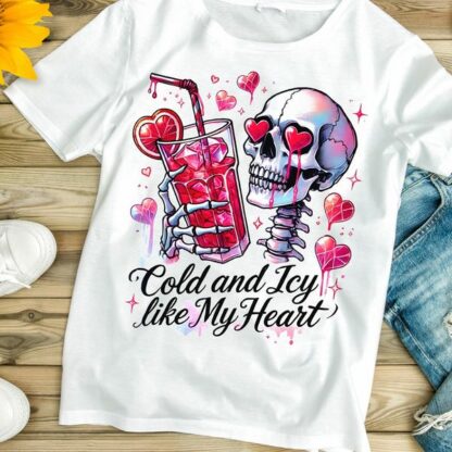 Cold and Icy Like My Heart Funny Valentine Shirt