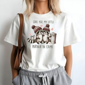 Love You My Little Partner In Crime Valentine Shirt