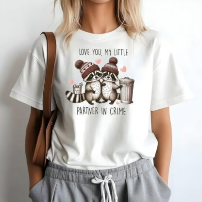 Love You My Little Partner In Crime Valentine Shirt